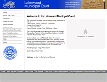 Tablet Screenshot of lakewoodcourtoh.com